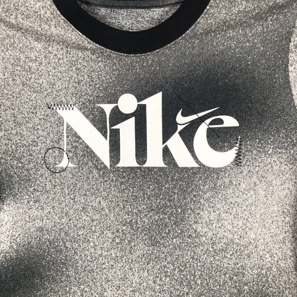 Nike Boy’s T Shirt Black & Gray Short Sleeve Size X Small - Picture 2 of 8